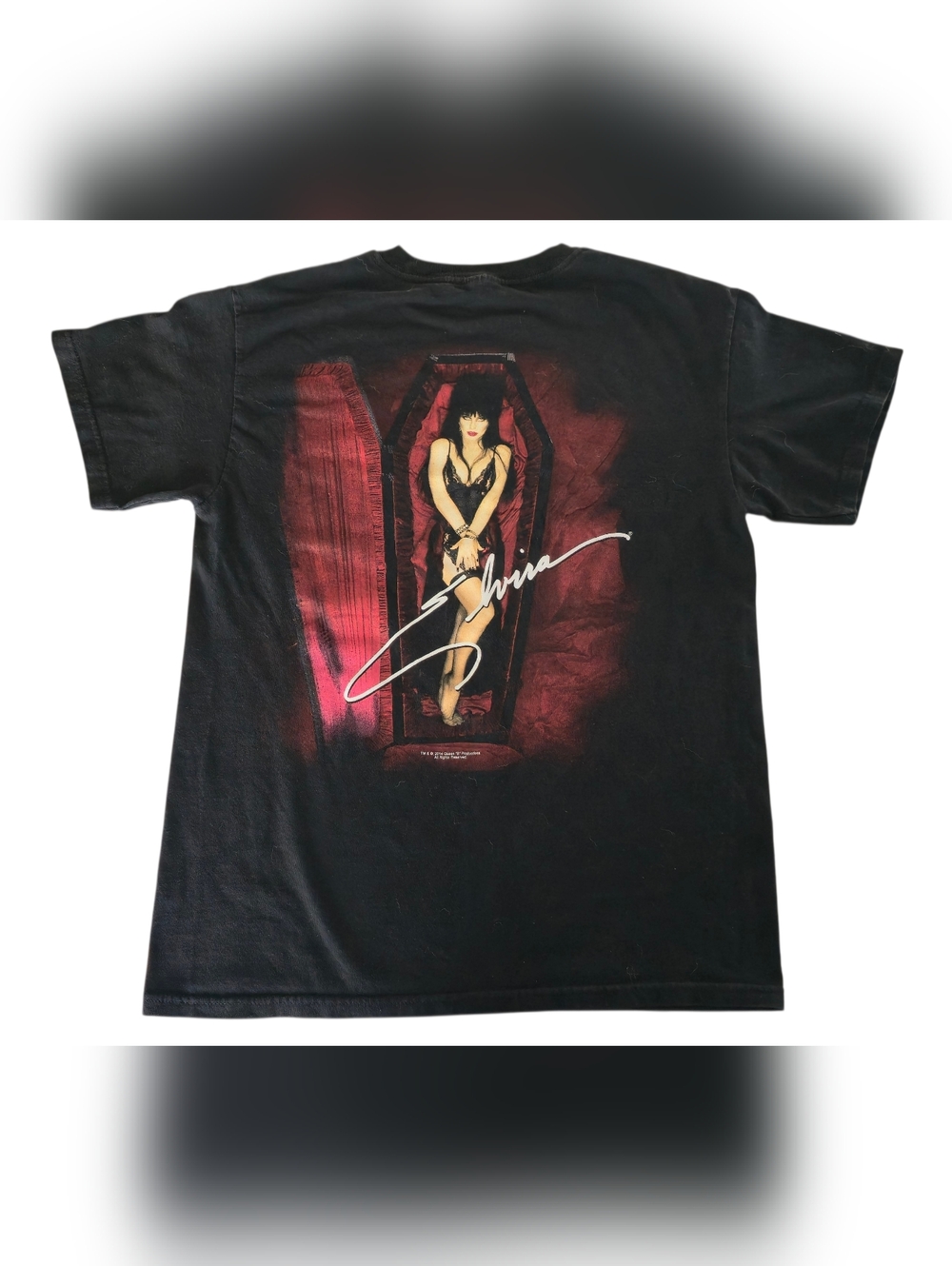 Elvira Knott’s Scary Farm 2014 Shirt Mens M Black Halloween Horror Graphic Tee - Picture 2 of 8